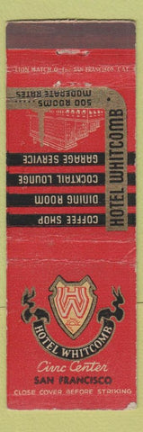Matchbook Cover - Hotel Whitcomb San Francisco CA WEAR