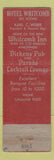 Matchbook Cover - Hotel Whitcomb San Francisco CA WEAR