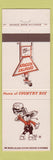 Matchbook Cover - Country Kitchen Restaurants Hamburgers Moorhead MN