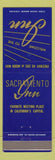 Matchbook Cover - Sacramento Inn CA blue