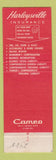 Matchbook Cover - Harleysville Insurance Jacob Ruhl Manheim PA