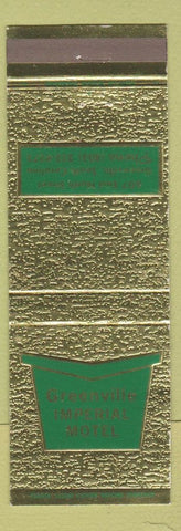 Matchbook Cover - Greenville Imperial Motel Greenville SC