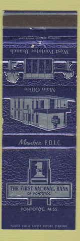 Matchbook Cover - First Naitonal Bank Pontotoc MS