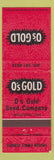 Matchbook Cover - O's Gold Seed Company Parkersburg IA