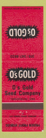 Matchbook Cover - O's Gold Seed Company Parkersburg IA