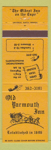 Matchbook Cover - Old Yarmouth Inn Yarmouthport MA