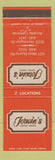 Matchbook Cover - Irwin's Coffee Shops Arcadia CA