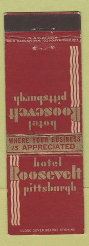 Matchbook Cover - Hotel Roosevelt Pittsburgh PA