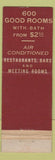Matchbook Cover - Hotel Roosevelt Pittsburgh PA