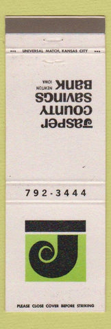 Matchbook Cover - Jasper County Savings Bank Newton IA