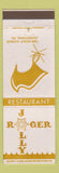 Matchbook Cover - Jolly Rodger Restaurant Johnstown PA
