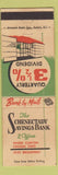 Matchbook Cover - Schenectady Savings Bank NY