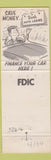 Matchbook Cover - 1st State Bank Kerens TX