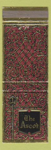 Matchbook Cover - The Ascot Washington DC