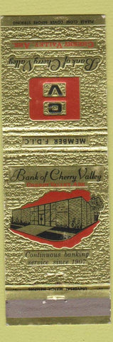 Matchbook Cover - Bank of Cherry Valley AR