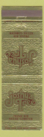 Matchbook Cover - Joshua Tree Restaurant McLean VA