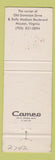 Matchbook Cover - Joshua Tree Restaurant McLean VA