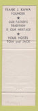 Matchbook Cover - Johnny's Cafe Omaha NE