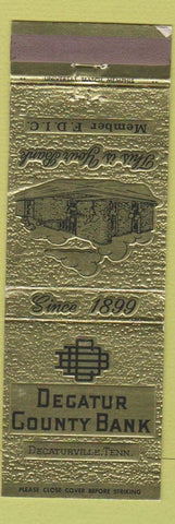 Matchbook Cover - Decatur County Bank Decaturville TN