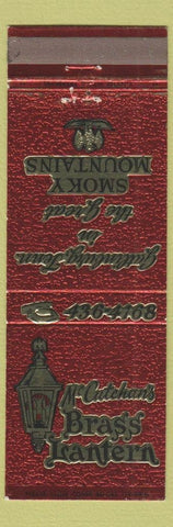 Matchbook Cover - McCutchan's Brass Lantern Gatlinburg TN