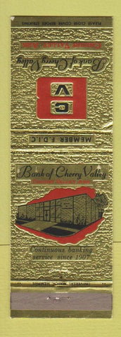 Matchbook Cover - Bank of Cherry Valley AR