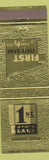 Matchbook Cover - 1st State Bank Kerens TX