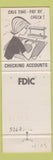 Matchbook Cover - 1st State Bank Kerens TX