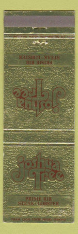 Matchbook Cover - Joshua Tree Restaurant McLean VA Wayne PA