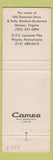 Matchbook Cover - Joshua Tree Restaurant McLean VA Wayne PA