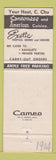 Matchbook Cover - Chu Wah Restaurant Lounge ST Louis MO Chinese