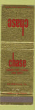 Matchbook Cover - Chase Laundry Dry Cleaning Greenville PA