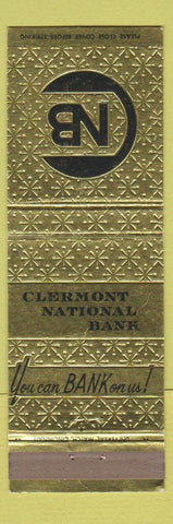 Matchbook Cover - Clermont National Bank Milford OH Batavia Owensville Loveland