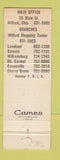 Matchbook Cover - Clermont National Bank Milford OH Batavia Owensville Loveland