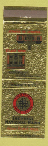 Matchbook Cover - First National Bank West Point MS