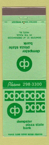 Matchbook Cover - Dempster State Bank Niles IL