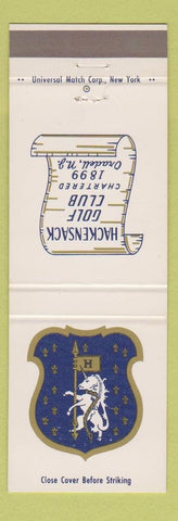 Matchbook Cover - Hackensack Golf Club Oradell NJ