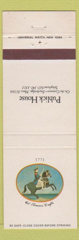 Matchbook Cover - Publick House Sturbridge MA