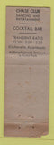Matchbook Cover - Hotel Chase ST Louis MO POOR STRIKER