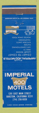 Matchbook Cover - Imperial 400 Motels Barstow CA WEAR