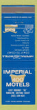 Matchbook Cover - Imperial 400 Motels Winslow AZ Route 66