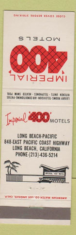 Matchbook Cover - Imperial 400 Motels Long Beach CA