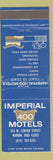 Matchbook Cover - Imperial 400 Motels Marion OH