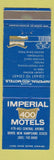 Matchbook Cover - Imperial 400 Motels Dover NH