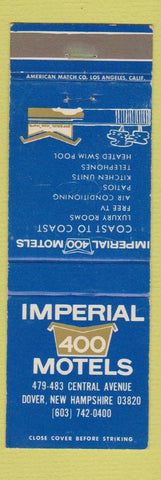 Matchbook Cover - Imperial 400 Motels Dover NH