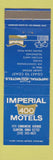Matchbook Cover - Imperial 400 Motels Clinton IA WEAR