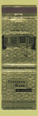 Matchbook Cover - Citizens Bank of Juneau WI