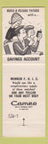 Matchbook Cover - Citizens Bank of Juneau WI