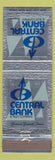 Matchbook Cover - Central Bank and Trust Farmers Branch TX