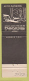 Matchbook Cover - Central Park Bank San Antonio TX WEAR