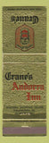 Matchbook Cover - Crane's Andorra Inn Philadelphia PA WEAR